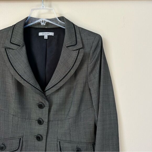 Classiques Entier 100% Soft Wool Women's Black Career Corpcore Blazer SZ 12 - Picture 11 of 13